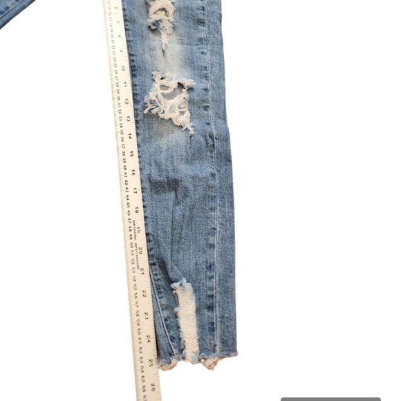 Hammer Jeans Women’s Los Angeles Blue Light Wash Distress High Rise Denim sz 3 - Picture 9 of 13